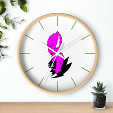 Load image into Gallery viewer, 1 Wall clock Frankies Girl Purple design by Calico Jacks
