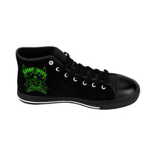Load image into Gallery viewer, 4 Men&#39;s High-top Sneakers Green Skull by Calico Jacks
