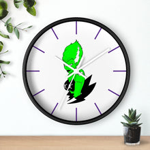 Load image into Gallery viewer, 10 Wall Clock Green Frankies Girl design by Calico Jacks
