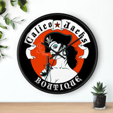 Load image into Gallery viewer, 7 Wall clock Pirate Red design by Calico Jacks
