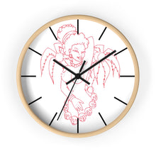 Load image into Gallery viewer, 17 Wall clock Hula Red design by Calico Jacks
