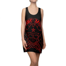 Load image into Gallery viewer, Women&#39;s Racerback Dress Skull Red design by Calico Jacks
