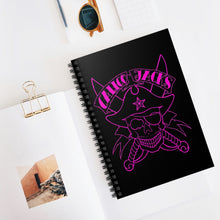 Load image into Gallery viewer, 5 Pink Skull Note Book - Spiral Notebook - Ruled Line by Calico Jacks
