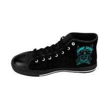 Load image into Gallery viewer, 7 Men&#39;s High-top Sneakers Blue Skull by Calico Jacks
