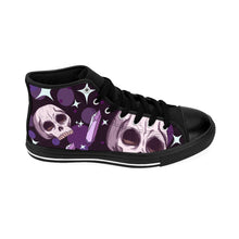 Load image into Gallery viewer, 6 Men&#39;s High-top Sneakers Skulls and Amethysts  by Calico Jacks
