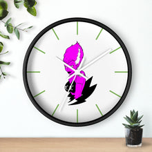 Load image into Gallery viewer, 13 Wall clock Frankies Girl Purple design by Calico Jacks
