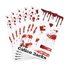 Charger l&#39;image dans la galerie, Calico Jacks Poker Cards Bloody Hand Print
