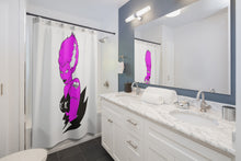 Load image into Gallery viewer, 2 Shower Curtain Frankies Girl design by Calico Jacks
