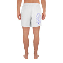 Load image into Gallery viewer, 4 Men&#39;s Athletic Long Shorts Anchor White design by Calico Jacks
