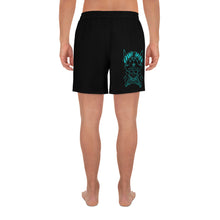 Load image into Gallery viewer, 4 Men&#39;s Athletic Long Shorts Skull Blue design by Calico Jacks
