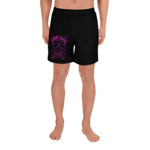 Load image into Gallery viewer, 1 Men&#39;s Athletic Long Shorts Skull Pink design by Calico Jacks
