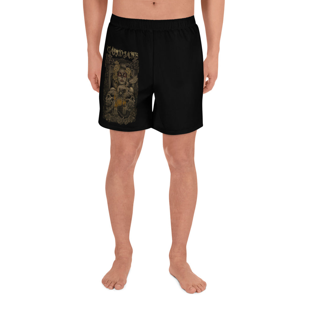 1 Men's Athletic Long Shorts Mortal design by Calico Jacks