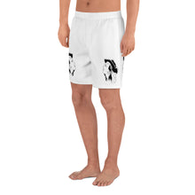 Load image into Gallery viewer, 3 Men&#39;s Athletic Long Shorts Gypsy White design by Calico Jacks
