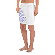 Load image into Gallery viewer, 3 Men&#39;s Athletic Long Shorts Ship Blue design by Calico Jacks
