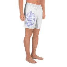 Load image into Gallery viewer, 2 Men&#39;s Athletic Long Shorts Ship Blue design by Calico Jacks
