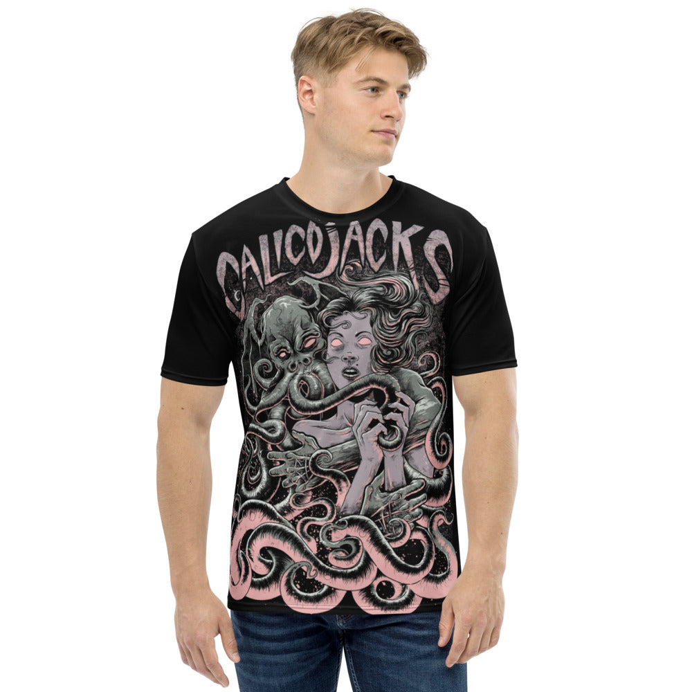 front Men's Big Print T-shirt Cthulhu design by Calico Jacks