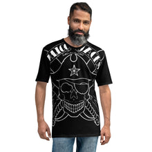 Load image into Gallery viewer, front Men&#39;s Big Print T-shirt Skull Black design by Calico Jacks
