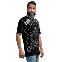 Load image into Gallery viewer, right Men&#39;s Big Print T-shirt Skull Black design by Calico Jacks
