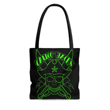 Load image into Gallery viewer, Green Skull Tote Bag
