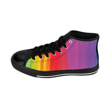 Load image into Gallery viewer, 3 Men&#39;s High-top Sneakers Rainbow Connection by Calico Jacks
