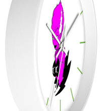Load image into Gallery viewer, 8 Wall clock Frankies Girl Purple design by Calico Jacks
