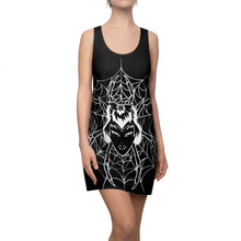 Load image into Gallery viewer, Women&#39;s Racerback Dress Spider Black design by Calico Jacks
