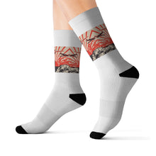 Load image into Gallery viewer, 12 Kamikaze White on Socks by Calico Jacks
