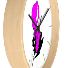 Load image into Gallery viewer, 5 Wall clock Frankies Girl Purple design by Calico Jacks
