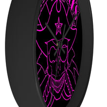 Load image into Gallery viewer, 14 Wall clock Skull Pink design by Calico Jacks
