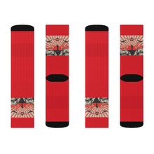 Cargar imagen en el visor de la galería, 9 Kamikaze Red on Socks by Calico Jacks
