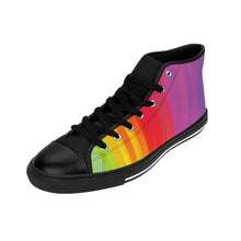 Load image into Gallery viewer, 5 Men&#39;s High-top Sneakers Rainbow Connection by Calico Jacks
