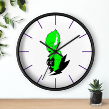 Load image into Gallery viewer, 15 Wall Clock Green Frankies Girl design by Calico Jacks
