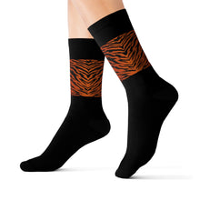 Load image into Gallery viewer, 12 Tiger Top Socks by Calico Jacks
