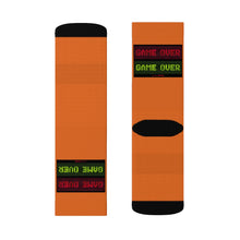 Load image into Gallery viewer, 6 Game Over Orange Socks by Calico Jacks
