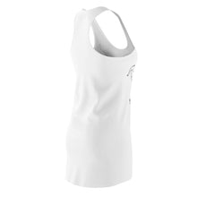 Load image into Gallery viewer, Women&#39;s Racerback Dress Demon White design by Calico Jacks
