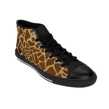 Load image into Gallery viewer, 8 Men&#39;s High-top Sneakers Giraffe Print by Calico Jacks
