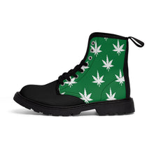 Load image into Gallery viewer, 2 Men&#39;s Canvas Boots Green Leaf by Calico Jacks

