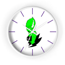 Load image into Gallery viewer, 6 Wall Clock Green Frankies Girl design by Calico Jacks
