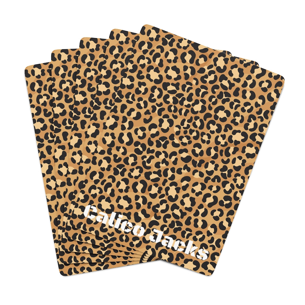 Calico Jacks Poker Cards Leopard Print