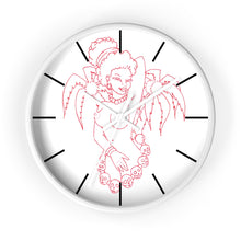 Load image into Gallery viewer, 6 Wall clock Hula Red design by Calico Jacks
