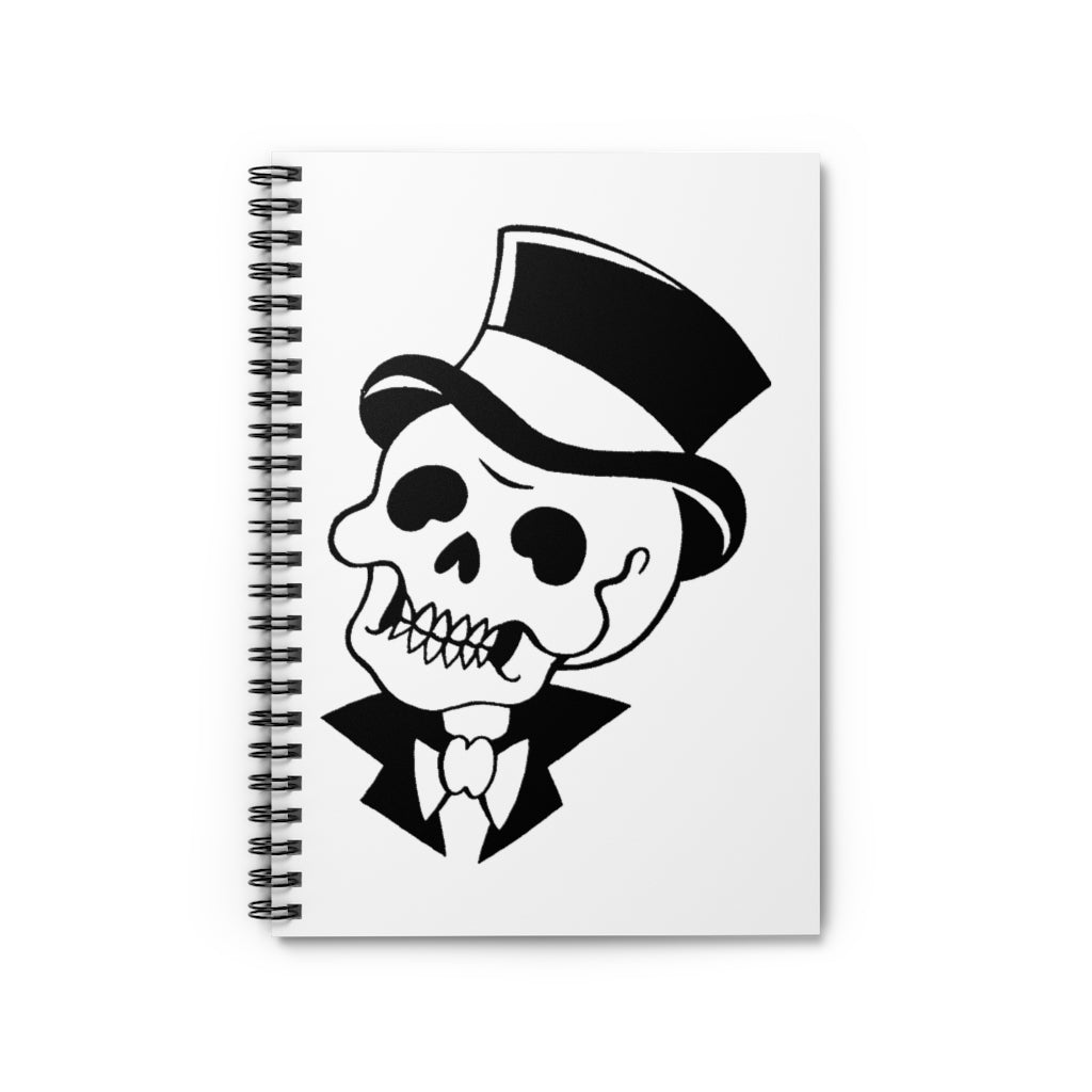 1 Skull Man Note Book - Spiral Notebook - Ruled Line by Calico Jacks