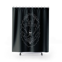 Load image into Gallery viewer, 1 Shower Curtain Anchor Black design by Calico Jacks
