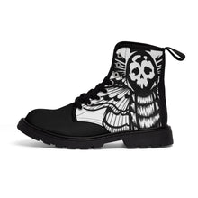 Load image into Gallery viewer, 2 Men&#39;s Canvas Boots Death&#39;s Head Moth by Calico Jacks
