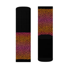 Load image into Gallery viewer, 6 Ombre Leopard Print Tops of Socks by Calico Jacks
