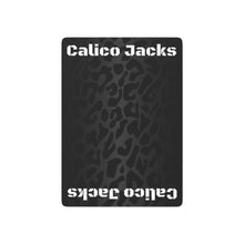 Cargar imagen en el visor de la galería, Calico Jacks Poker Cards Black Leopard
