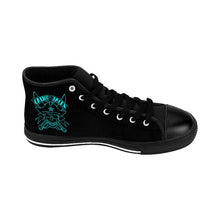 Load image into Gallery viewer, 4 Men&#39;s High-top Sneakers Blue Skull by Calico Jacks
