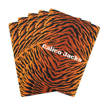 Load image into Gallery viewer, Calico Jacks Poker Cards Tiger Print
