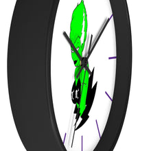 Load image into Gallery viewer, 13 Wall Clock Green Frankies Girl design by Calico Jacks
