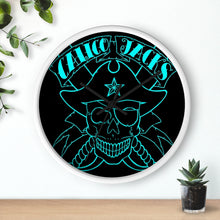 Load image into Gallery viewer, 9 Wall clock Skull Blue design by Calico Jacks
