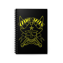 Load image into Gallery viewer, 1 Yellow Skull Note Book - Spiral Notebook - Ruled Line by Calico Jacks
